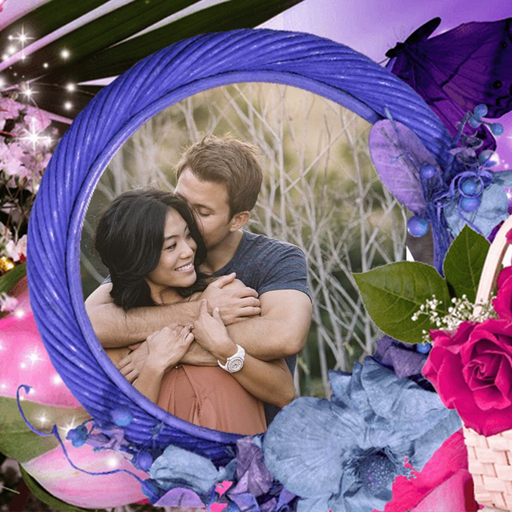 Rose Flower Photo Frame - Art Photography & mega Frames app icon