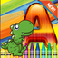 Dinosaur world Alphabet Coloring Book Grade 1-6: coloring pages learning games free for kids and toddlers icon