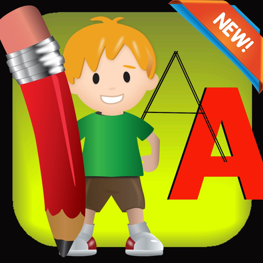 Trace Alphabet Coloring Book grade 1-6: ABC learning games easy coloring pages free for kids and toddlers app icon