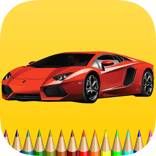 Vehicle Coloring Book Free Game for Children app icon