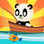 Panda fishing game for children age 2-5 icon