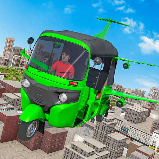 Flying Auto Rickshaw Simulator app icon