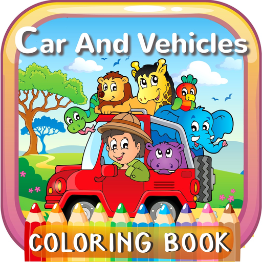 Car And Vehicles Coloring Book Games: Free For Kids And Toddlers! app icon