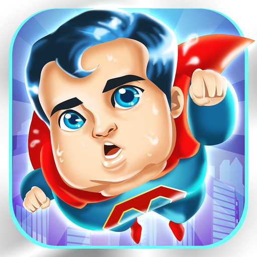 Superhero Fat to Fit Gym 2 - cool sport running & jumping games! app icon