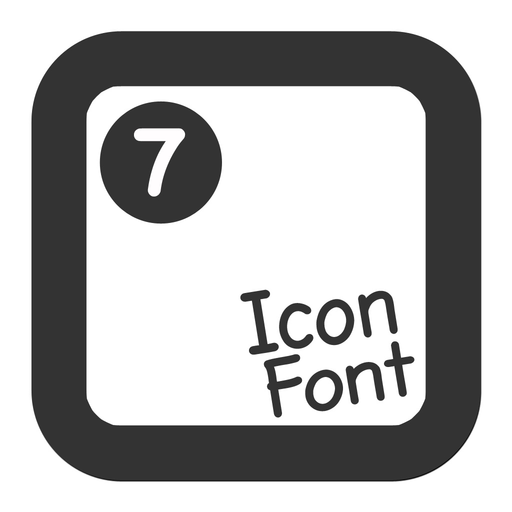 IcoMoon Cheatsheet - Icon Font with tagline app icon