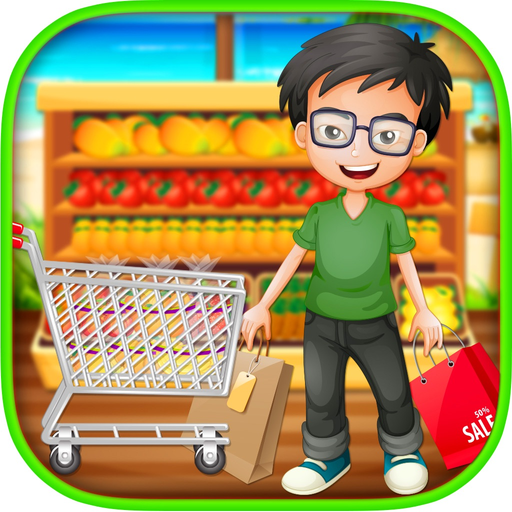 Supermarket Boy Summer Shopping Mall - A grocery Store & Cash Register game app icon