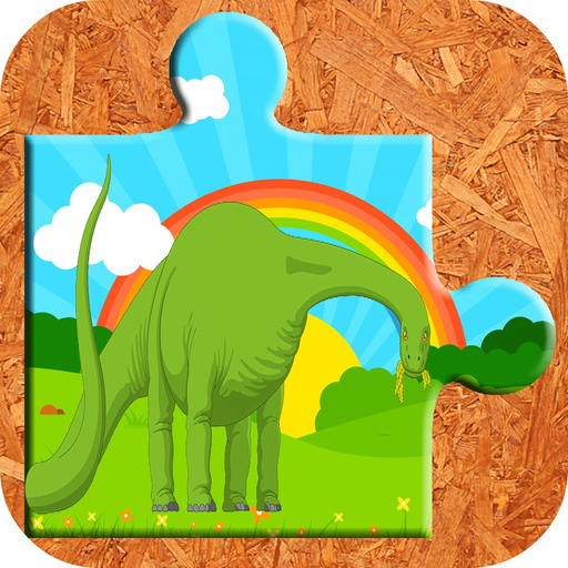 Dinosaur Rex Jigsaw Puzzle Farm - Fun Animated Kids Jigsaw Puzzle with HD Cartoon Dinosaurs app icon