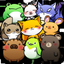 Happy garden of animals icon
