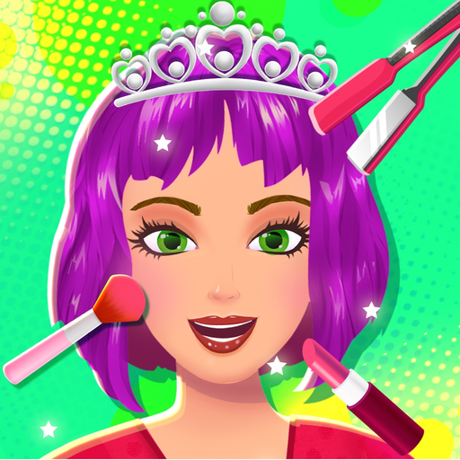 Kids Makeup Games & Hair Salon app icon