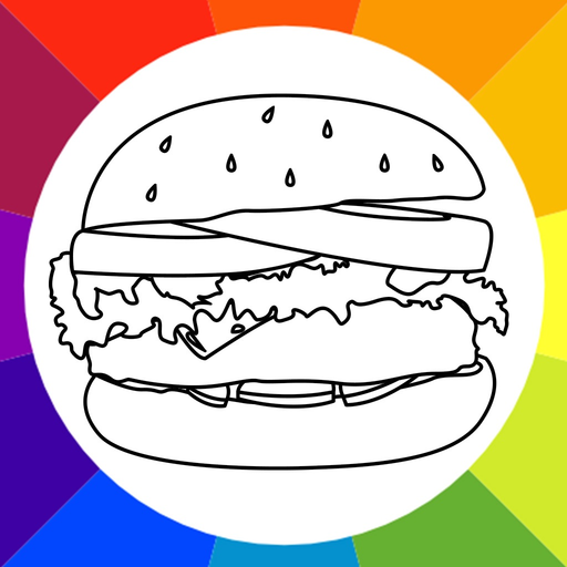 Ultimate Coloring Book - Free Food Coloring Book For Adults app icon