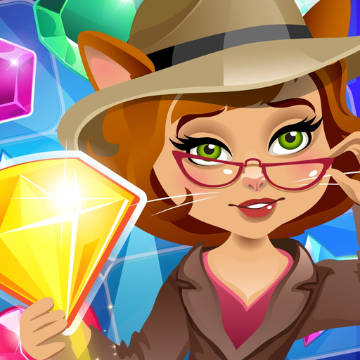 Jewels Detective Shiny Мatch 3 app icon