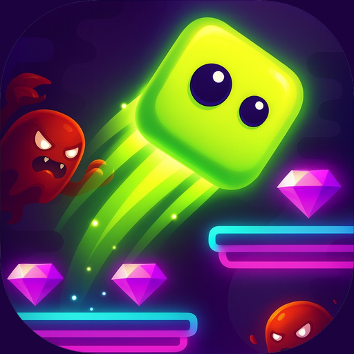 Mr Cubed: Tilt Jump Bouncer app icon