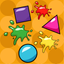 Colors and shapes [education] icon