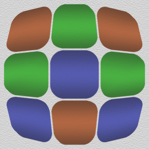 Puzzle flat cube app icon