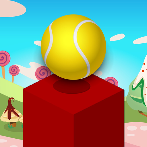 Cube Skip Ball Games - Reach up high in the sky play this endless blocks stacking free app icon