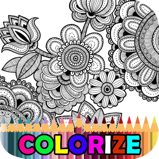 Mandala Adult Coloring Book Free Stress Relieving app icon