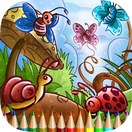 Coloring Book Insect and Arachnid: Learn to paint and color a bee, spider and more app icon