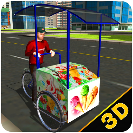 City Ice Cream Delivery – Ride bicycle simulator to sell yummy frozen food app icon