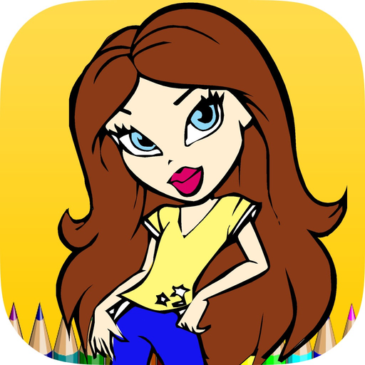 Coloring Book The Girl app icon