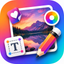 Text On Photo Write Words icon