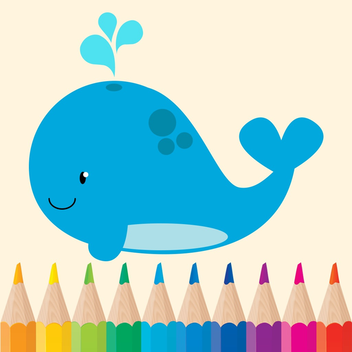 Sea Animals Coloring Pages for Preschool and Kindergarten HD Free app icon