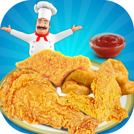 Chicken Deep Fry Maker Cook - A Fast Food Madness app icon