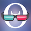 Theta 3D icon