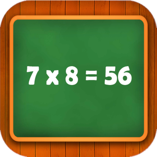Multiplication table math game app icon