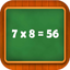 Multiplication table math game icon