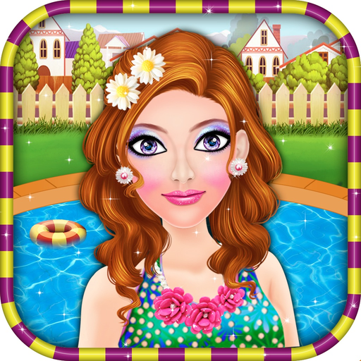 Pool Party Makeover Salon - Girls Games for kids app icon