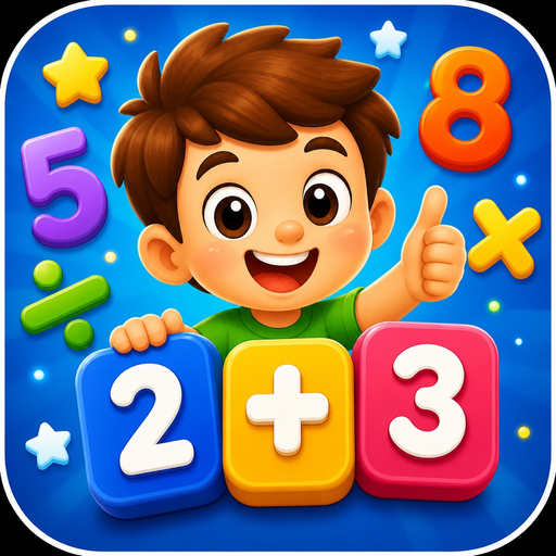 Math Games Kids Learning Fun app icon