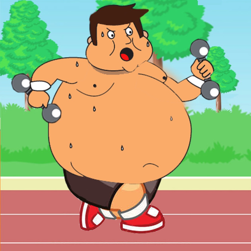 Steppy Fit Jump: The Fat Pants Game app icon