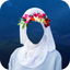 Hijab Flower Crown Photo Montage icon