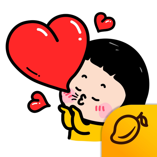 Mobile Girl, MiM - Mango Sticker app icon
