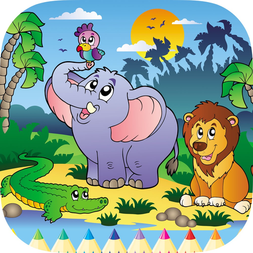 Coloring Book Animal of Africa: Free Game for Kids app icon
