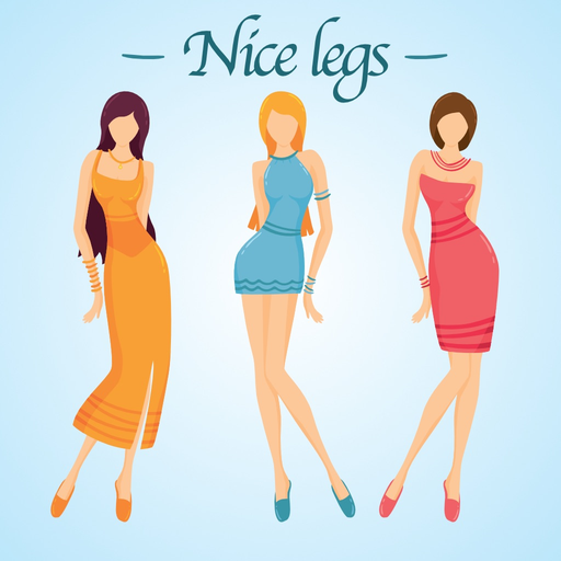 Nice legs photo editor app icon