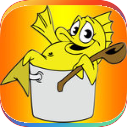 Aquatic Animals Coloring Book-fish game app icon