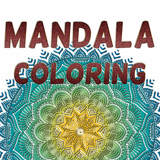Adult Mandala Coloring Book Therapy Stress Relief app icon