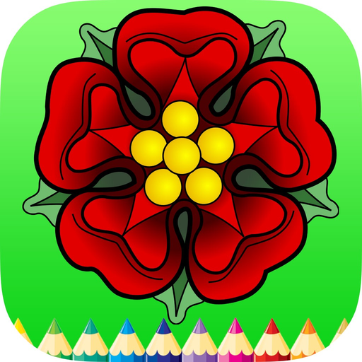 Coloring Book Folwer, Tree: Learn to draw & Paint app icon