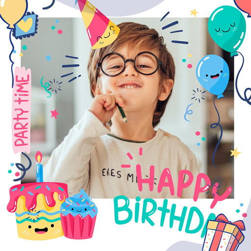 Birthday Video Maker Music app icon