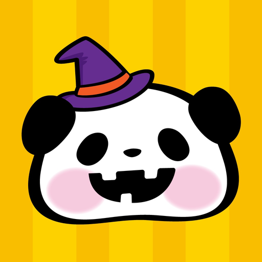 Pandaaa!!! Halloween Stickers app icon