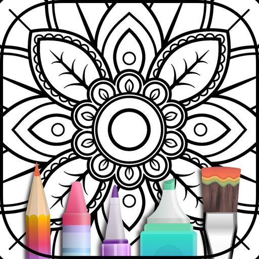Mandala Coloring Book app icon