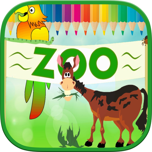 Animals Zoo Kids Coloring Book app icon