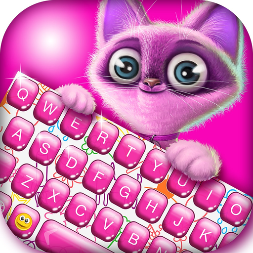 Cute Keyboard Design - Glitter Skins, Font & Emoji app icon