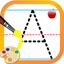 Letter tracing worksheet icon