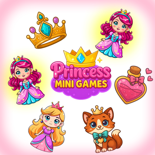 Princesses brain game match app icon