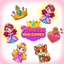 Princesses brain game match icon