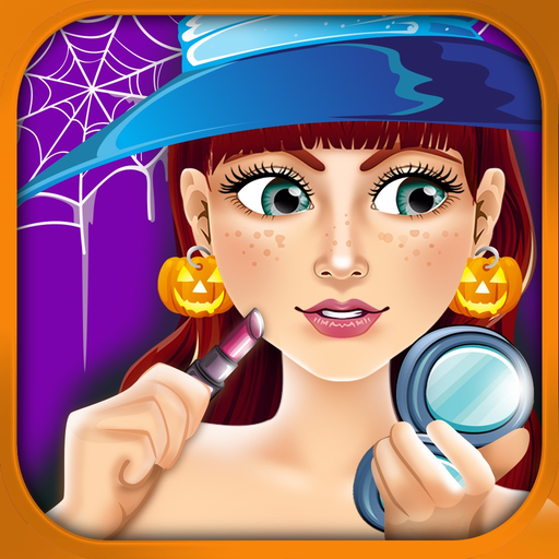 Halloween Salon Spa Make-Up Kids Games Free app icon