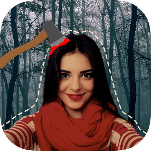 Cut paste Halloween photos Stickers photo editor app icon
