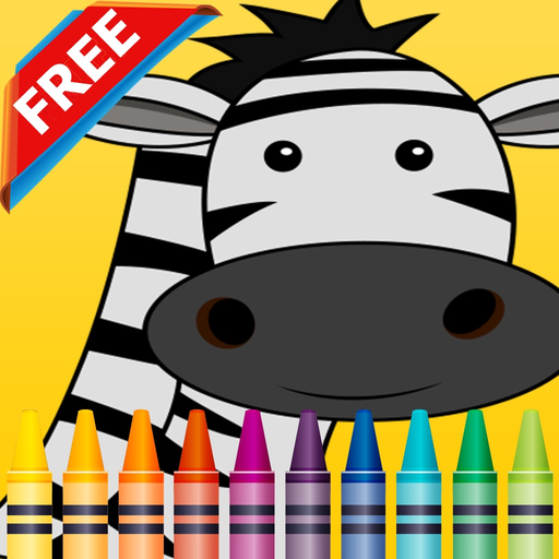 Wild Animals Coloring Book Kids Educational Games app icon